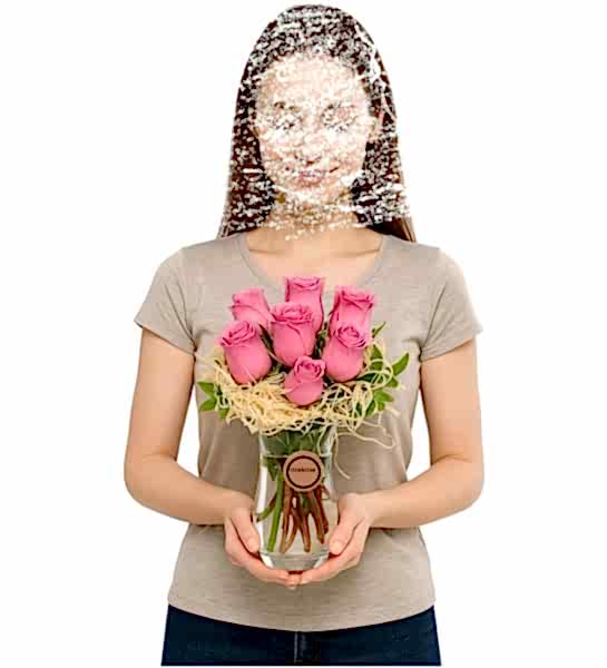 Arrangementt! of 7 Pink Roses