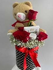 Kutuda Gül Ayıcık Çikolata!