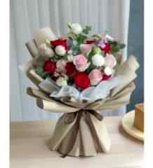 Karışık Gül Çiçek Buketi!