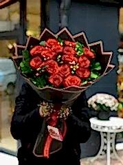 15 Kırmızı Gül Buketi